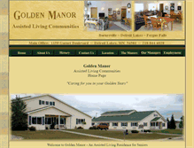 Tablet Screenshot of goldenmanorassistedliving.com